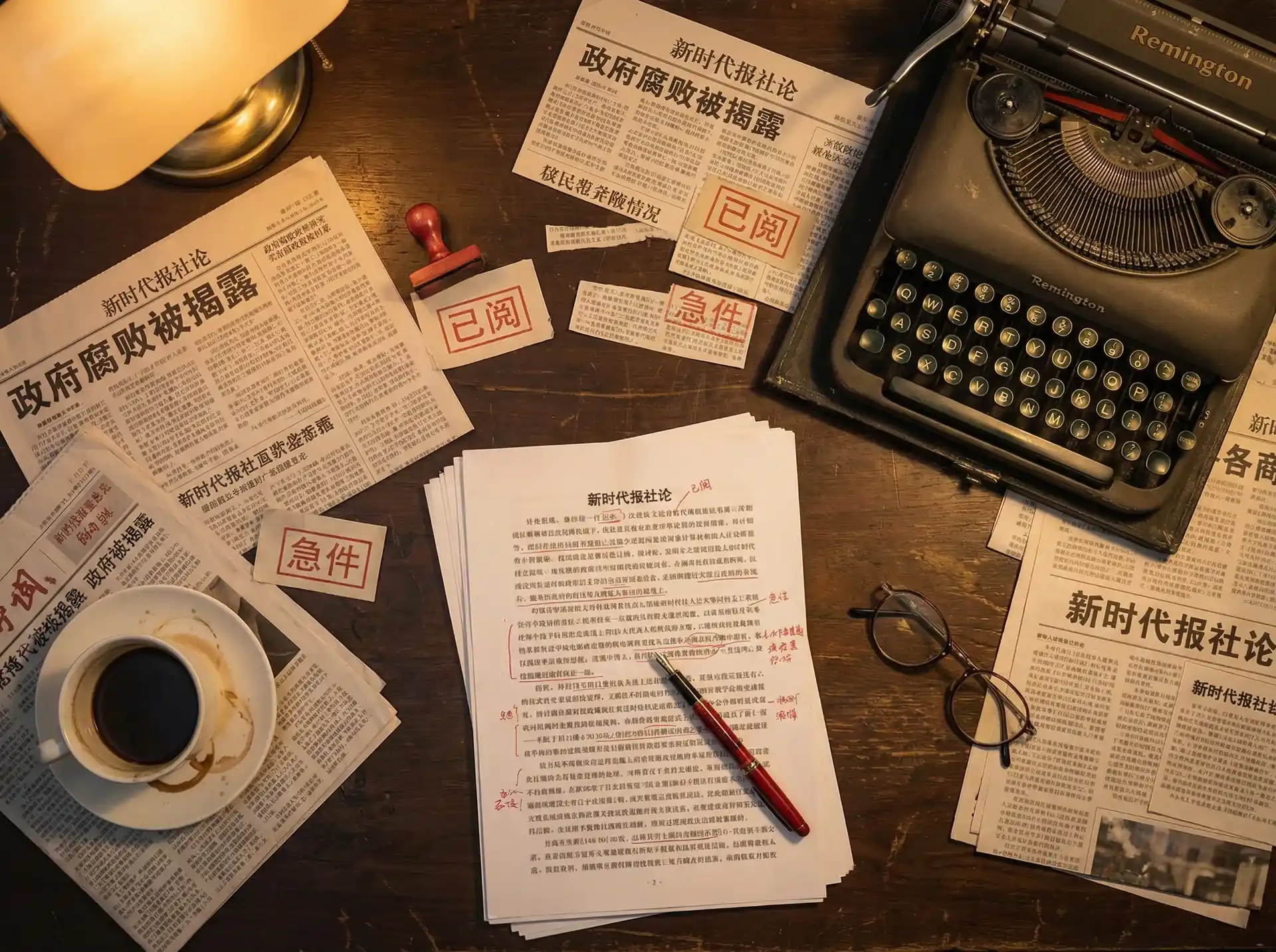 hsck.cc - 报社编辑部工作场景